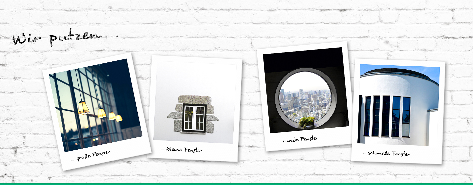 Wir putzen Fenster...